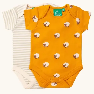 LGR Counting Sheep Organic Baby Body Set - 2 Pack