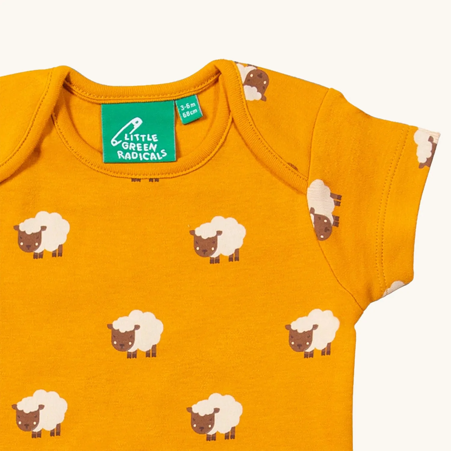 LGR Counting Sheep Organic Baby Body Set - 2 Pack