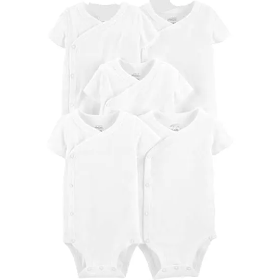 LIttle Pipers Short Sleeve Side Snap Bodysuit 2 Pk