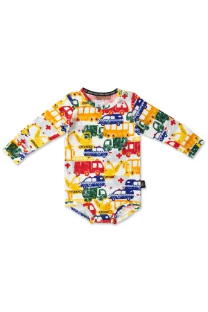 Long Sleeve Onesie (Big Wheels)