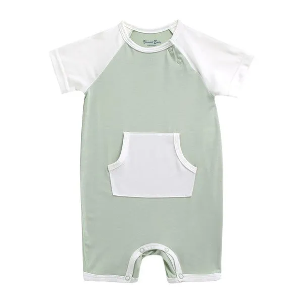 Mint Bamboo Baby Romper