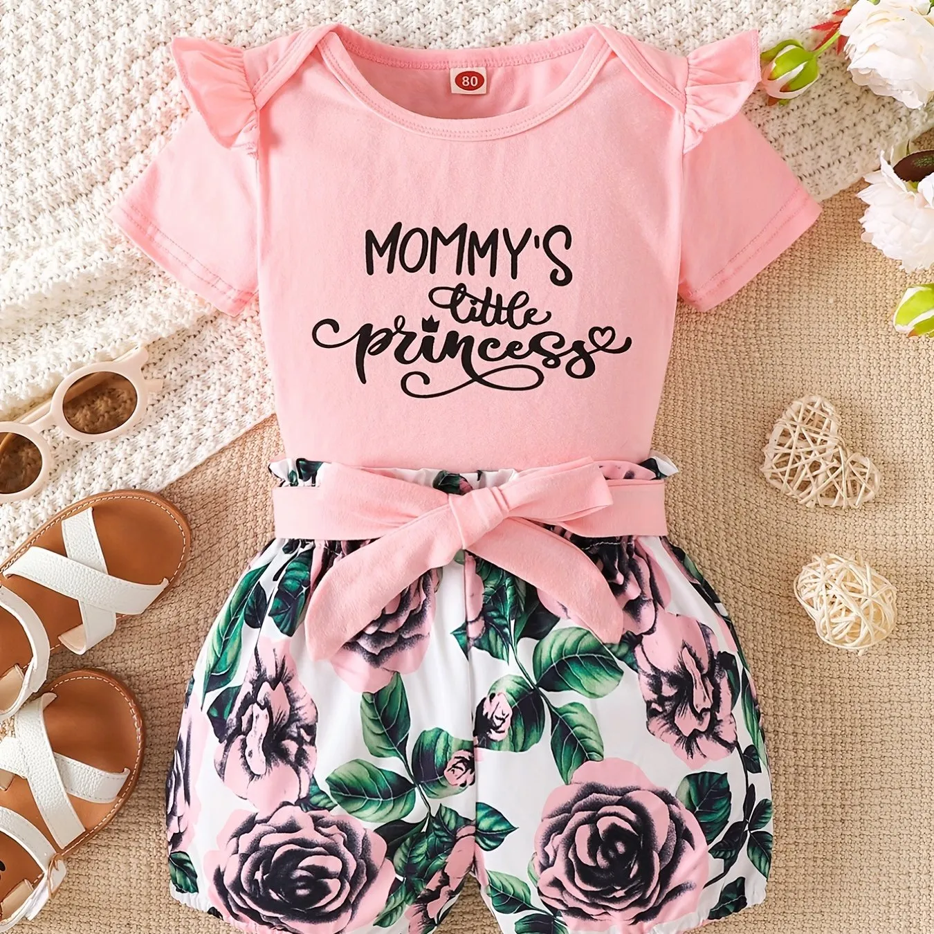 Mommys Little Princess Matching Top and Shorts Set