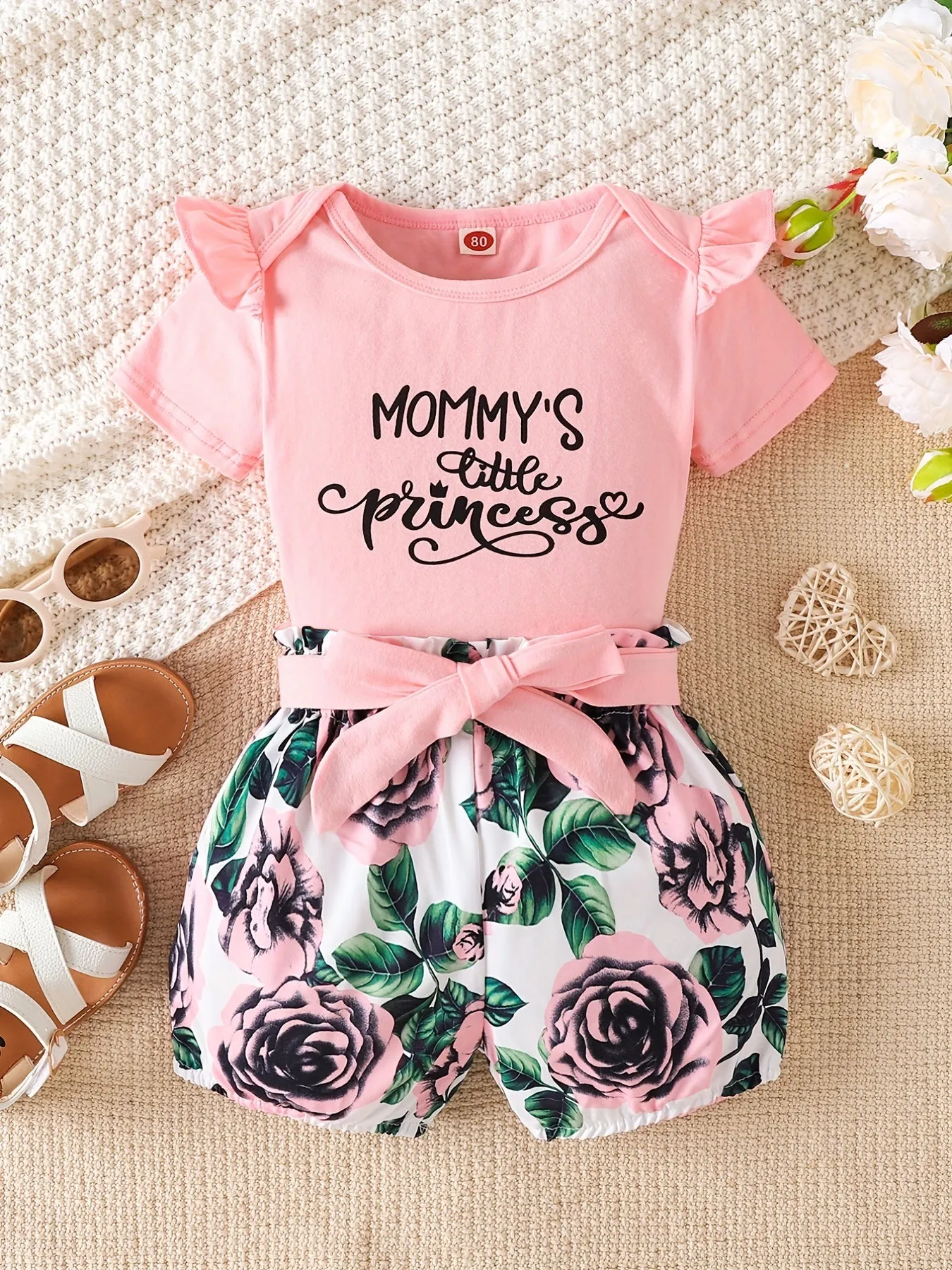 Mommys Little Princess Matching Top and Shorts Set