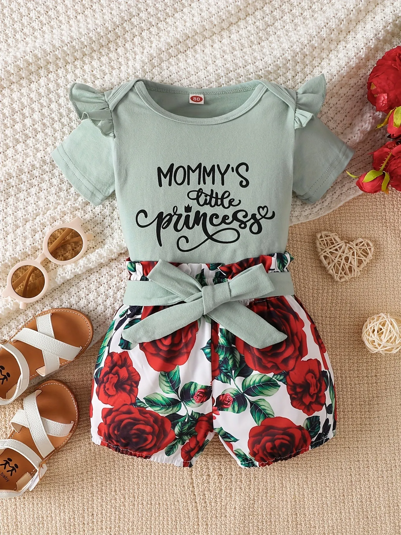 Mommys Little Princess Matching Top and Shorts Set