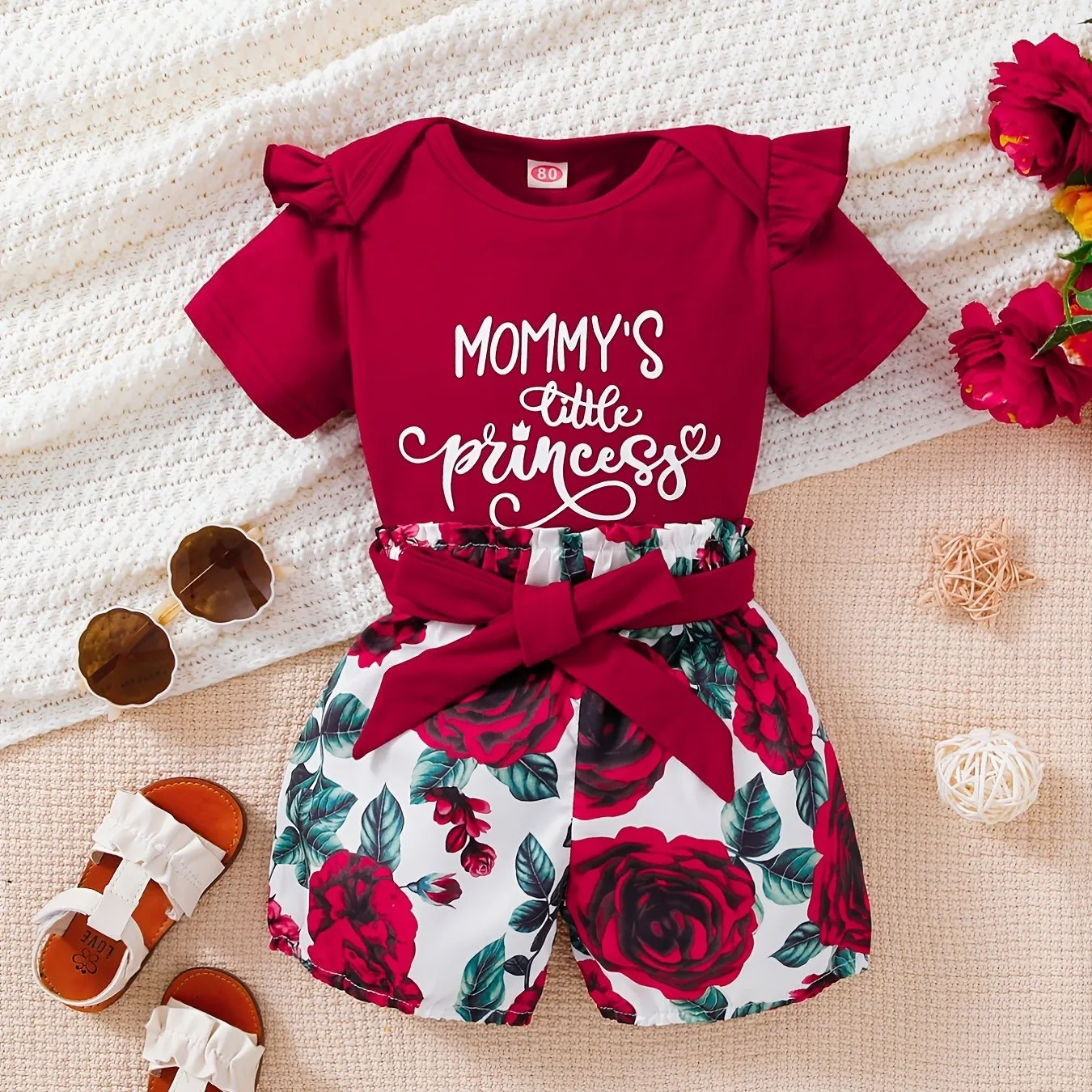 Mommys Little Princess Matching Top and Shorts Set