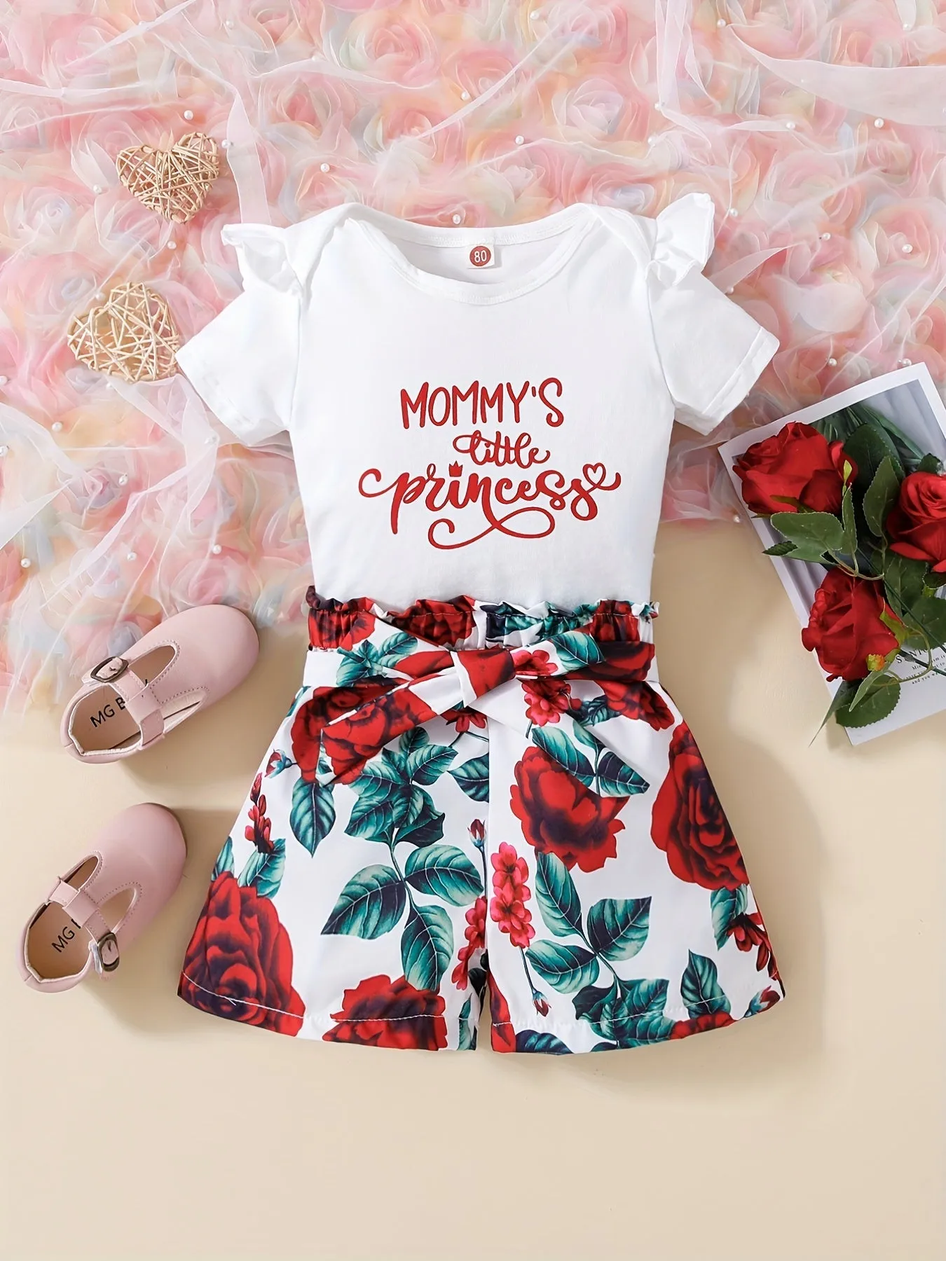 Mommys Little Princess Matching Top and Shorts Set