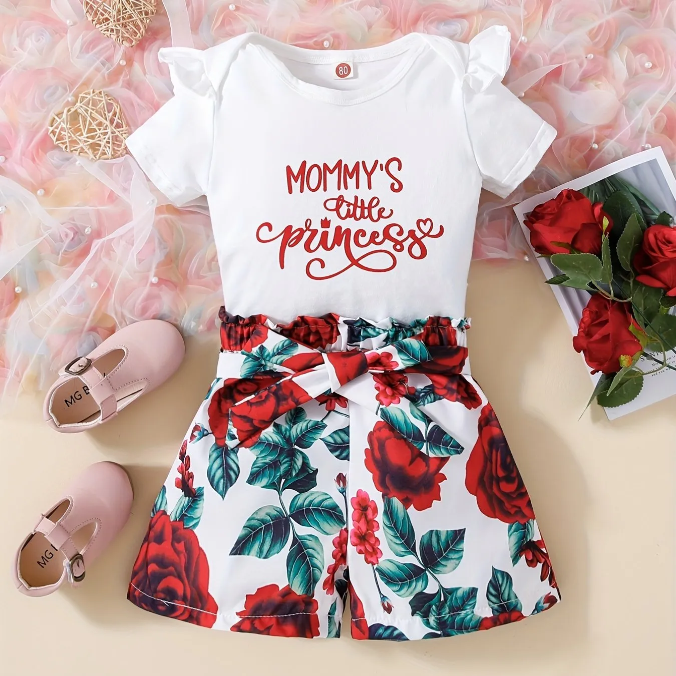 Mommys Little Princess Matching Top and Shorts Set