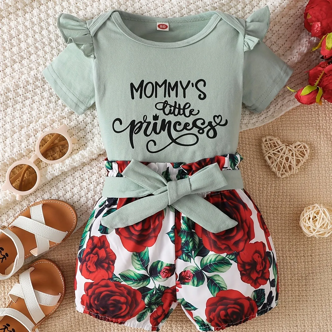 Mommys Little Princess Matching Top and Shorts Set