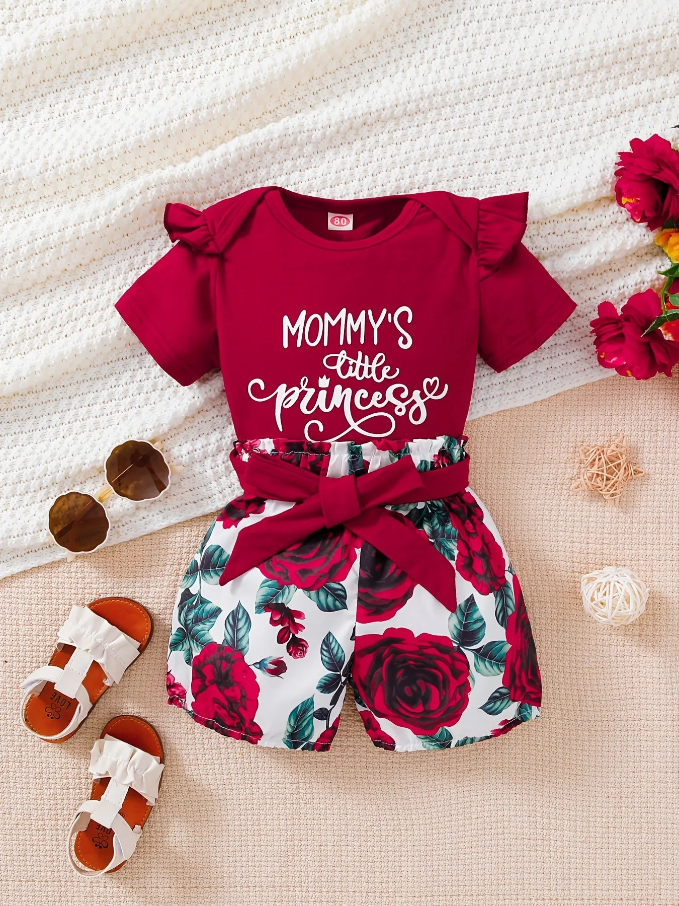 Mommys Little Princess Matching Top and Shorts Set