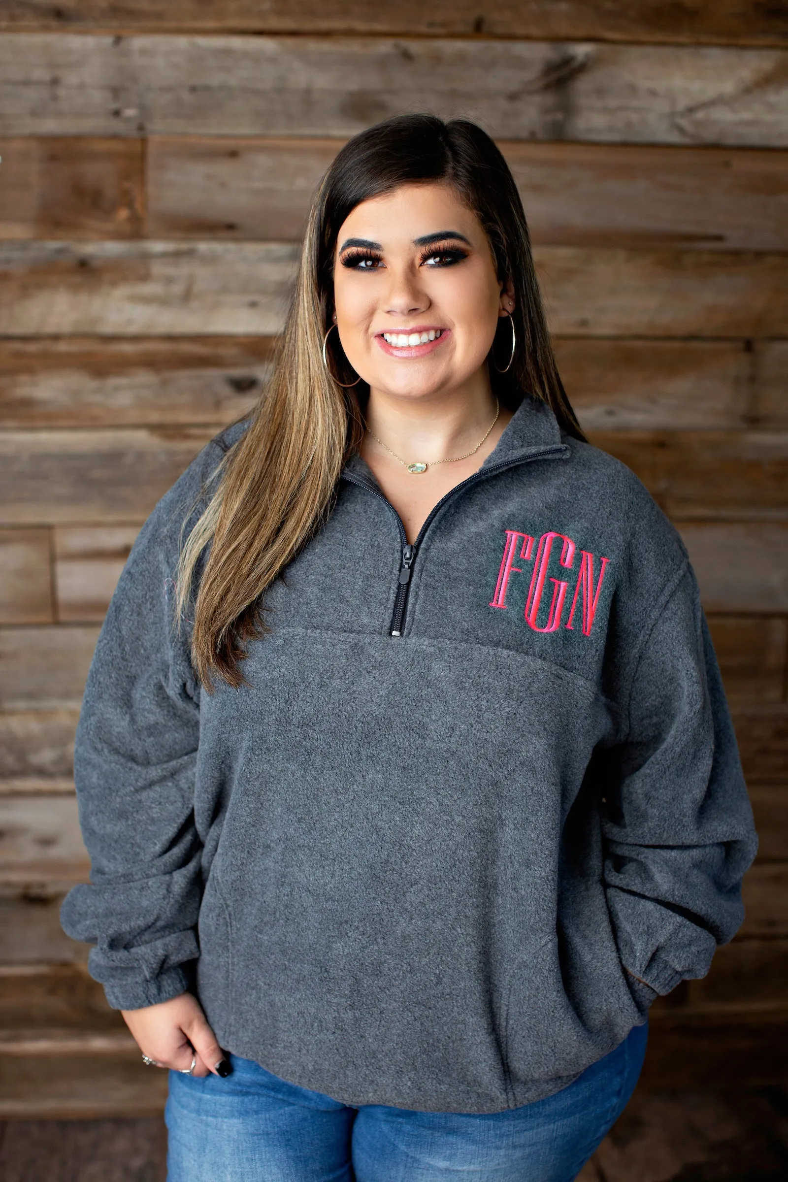 Monogrammed Fleece Quarterzip - 2020