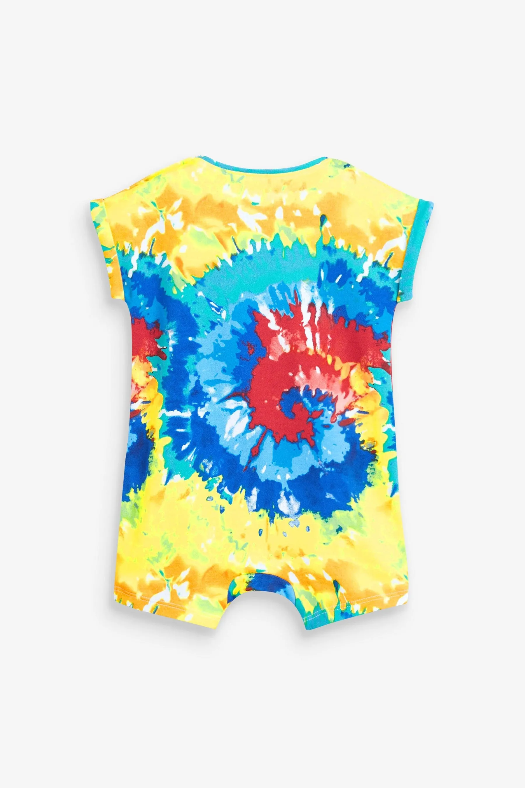 Next Single Printed Bright Tie Dye Baby Boys Romper