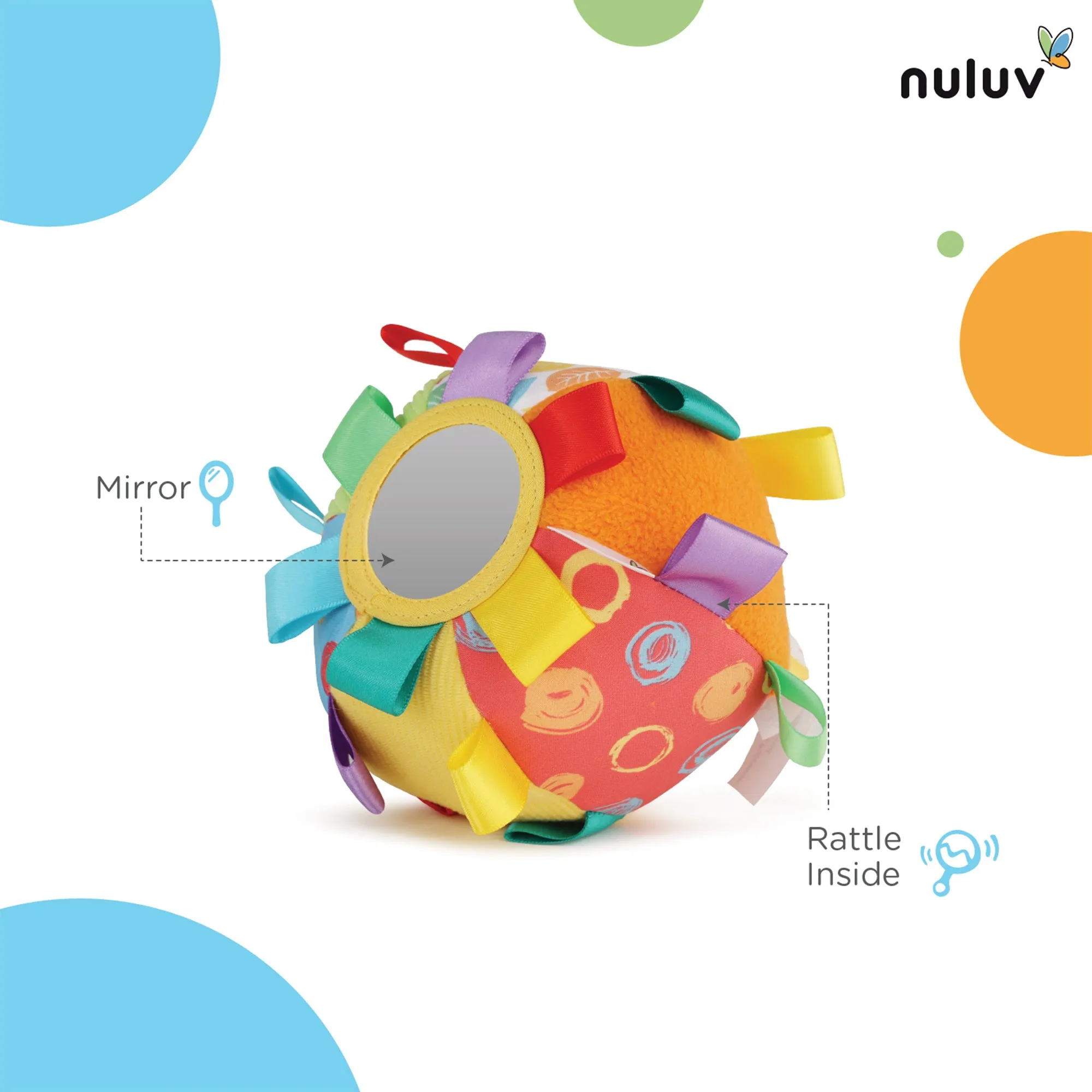 Nuluv Activity Cotton Ball 3  Months Multicolor