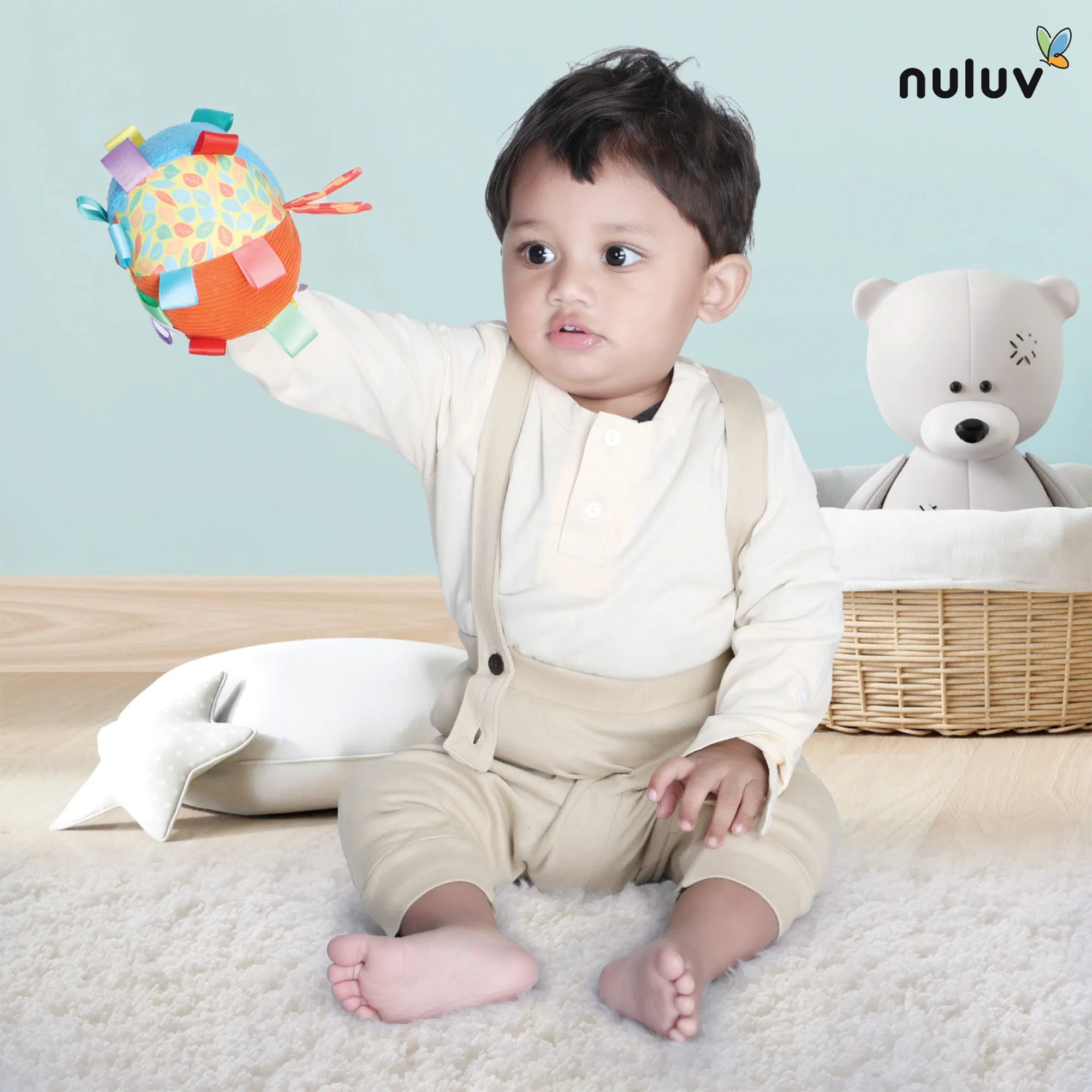 Nuluv Activity Cotton Ball 3  Months Multicolor