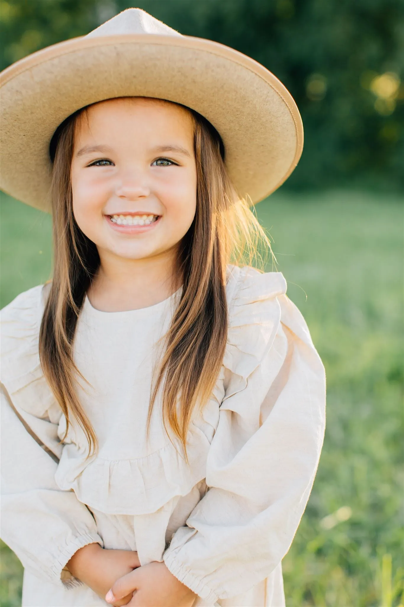 Oatmeal Linen Dress With Bloomers