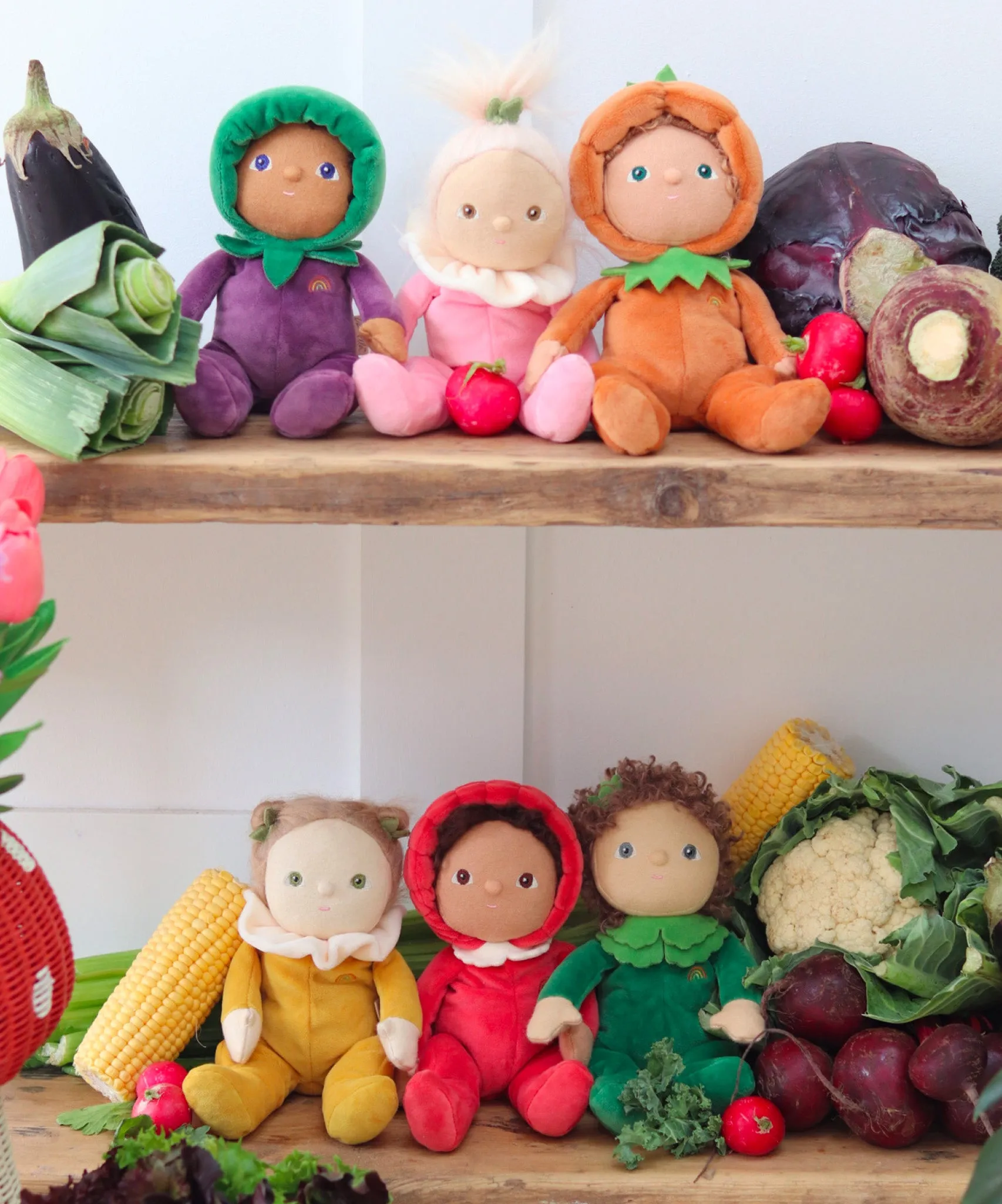 Olli Ella Dinky Dinkum Doll Happy Harvest - Ellis Aubergine