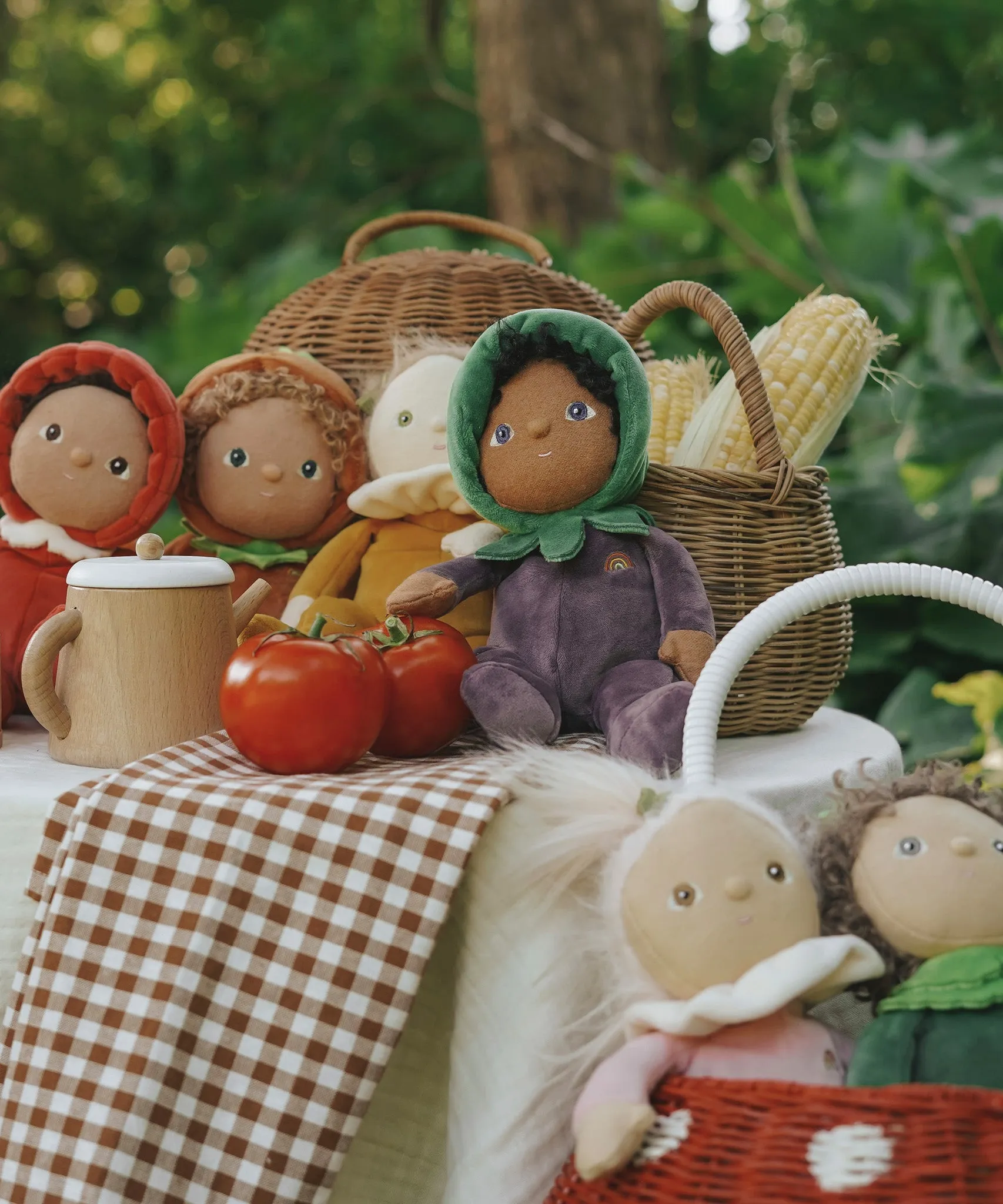 Olli Ella Dinky Dinkum Doll Happy Harvest - Ellis Aubergine