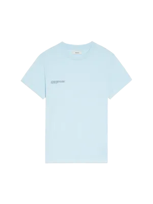 Organic Cotton Lightweight Fitted T-shirt—baby blue