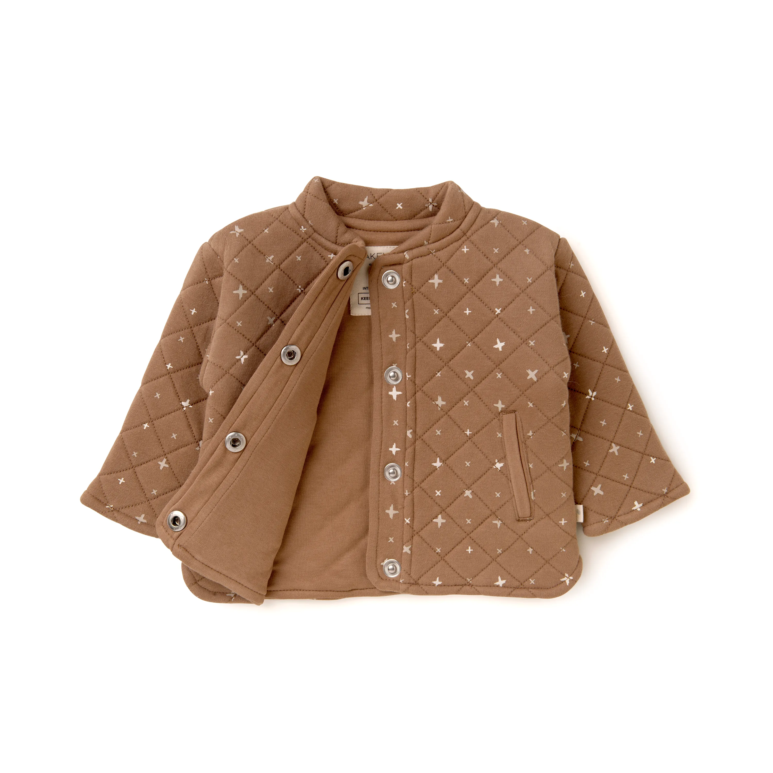 Organic Kids Merino Wool Buttoned Jacket - Sparkle