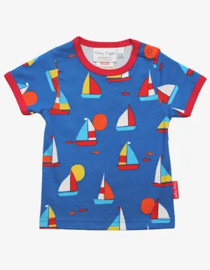 Organic Sailboat Print T-Shirt