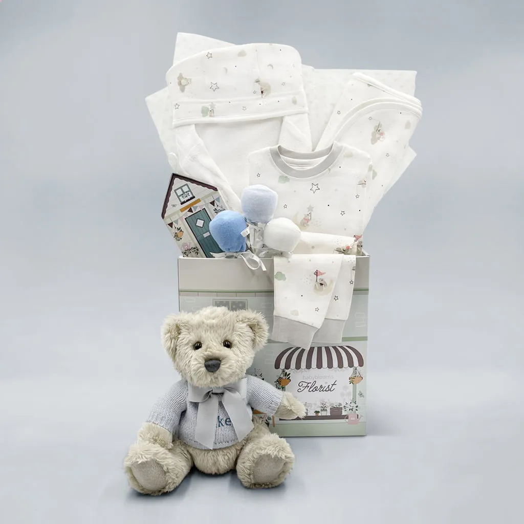 Personalised Berkeley's Little Love Snuggle Hamper, Blue