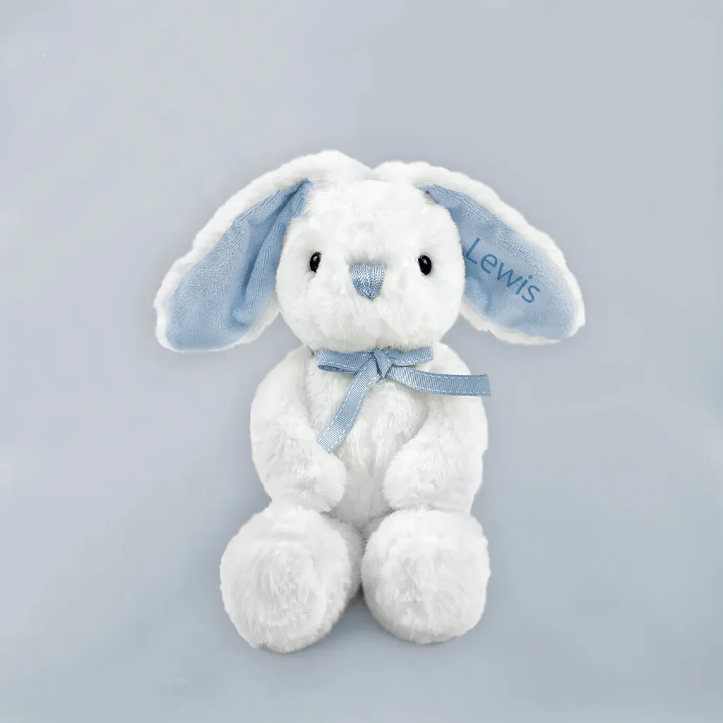 Personalised Little Blue Bunny Blanket Cake