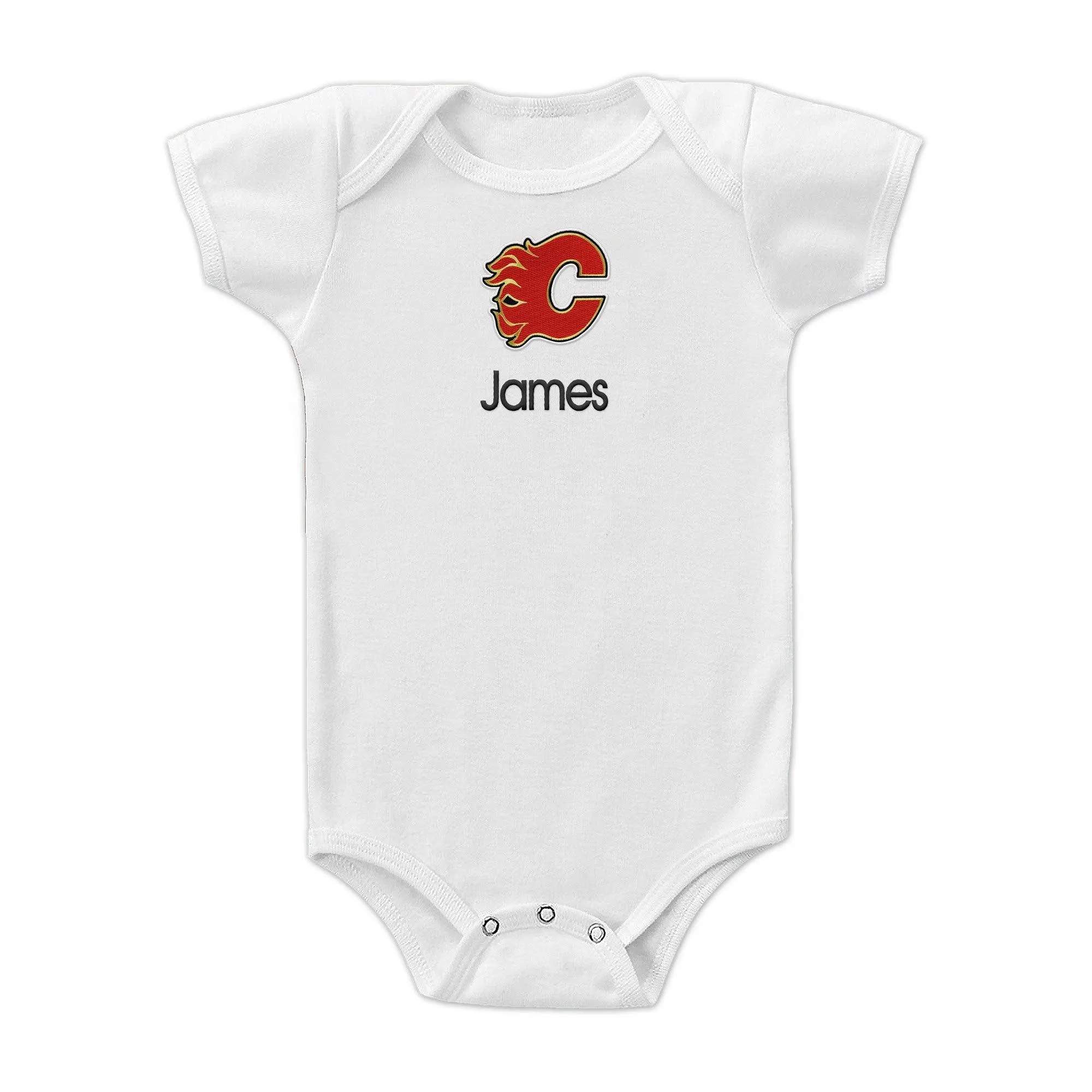 Personalized Calgary Flames Bodysuit