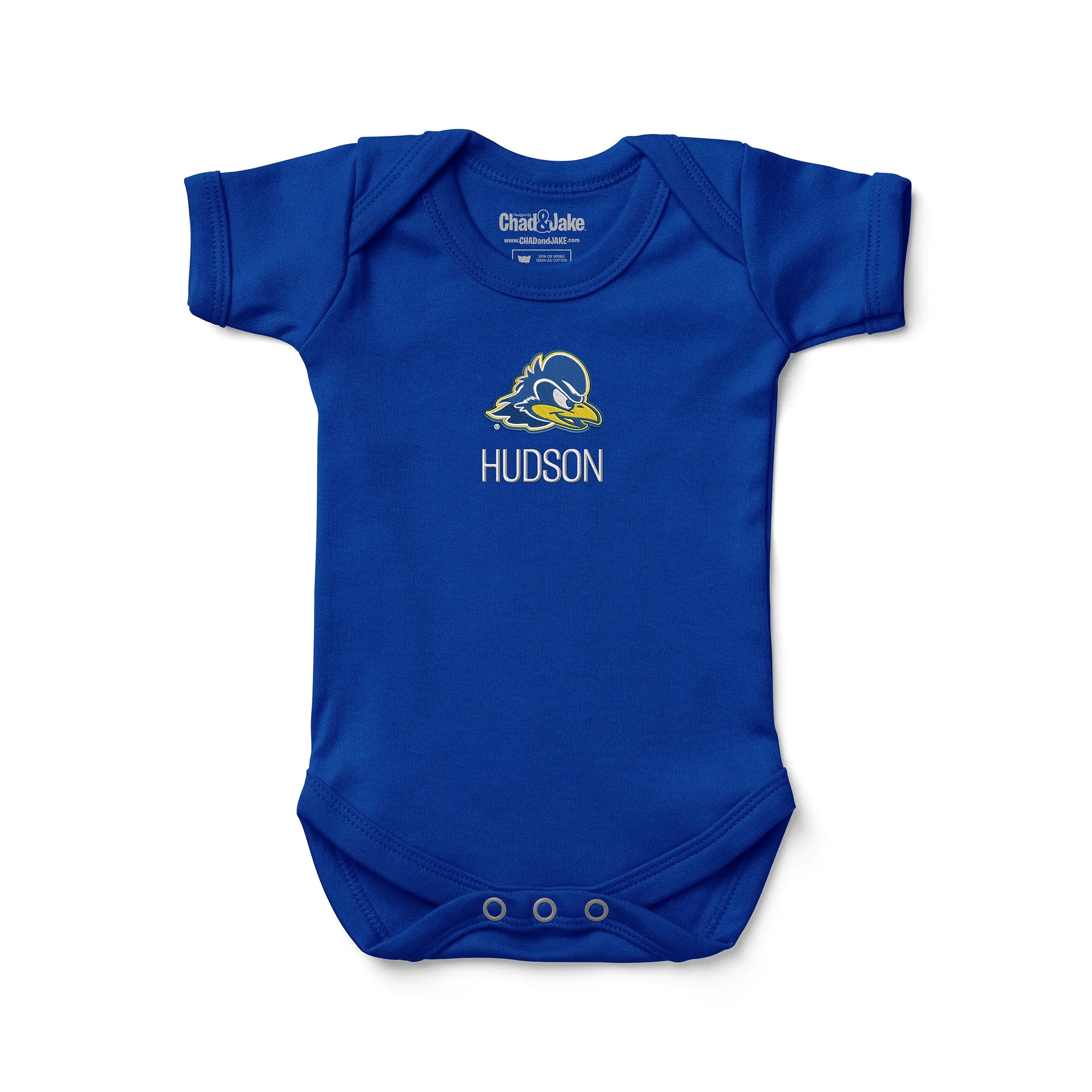 Personalized Delaware Fightin' Blue Hens Bodysuit