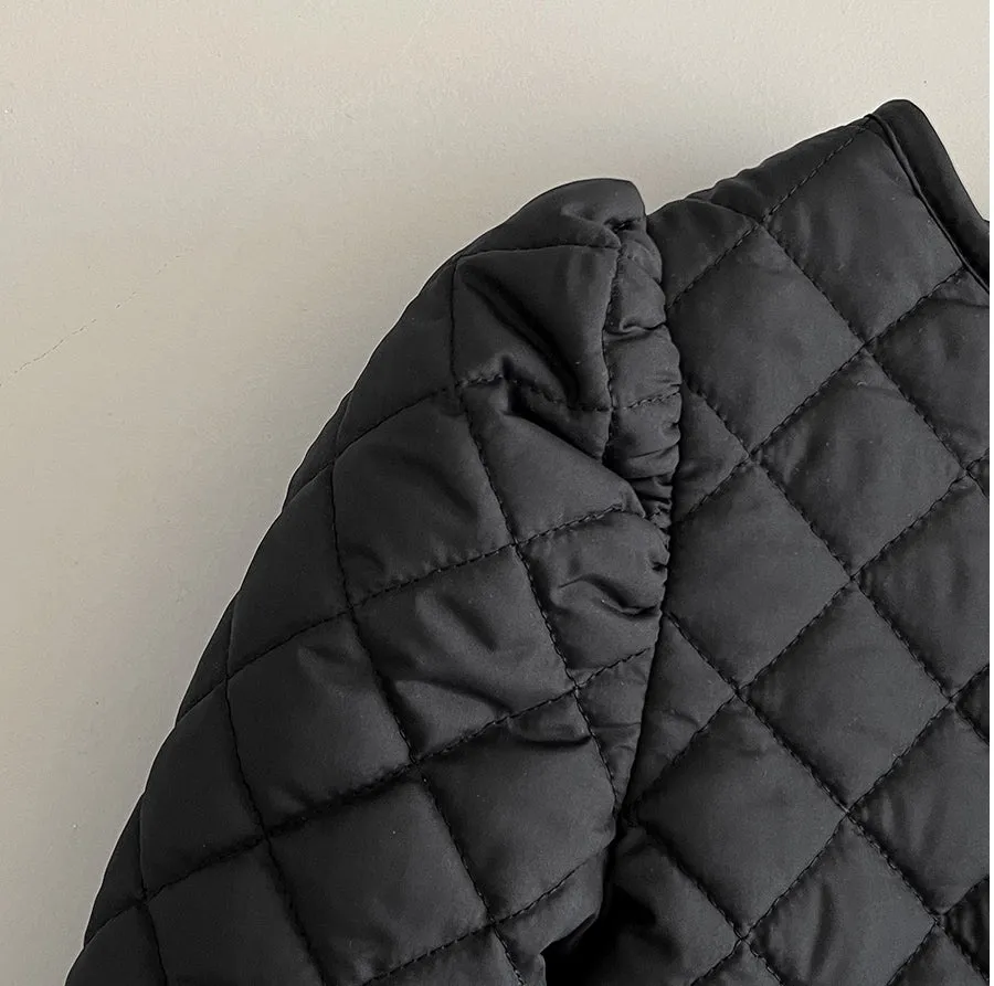 Quilted Puff Jacket _ Black