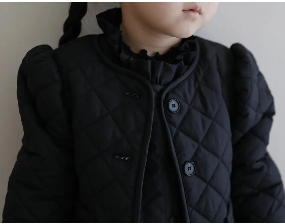 Quilted Puff Jacket _ Black