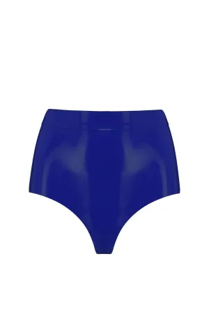 Royalblue Navy Latex Disco High Waist Pant