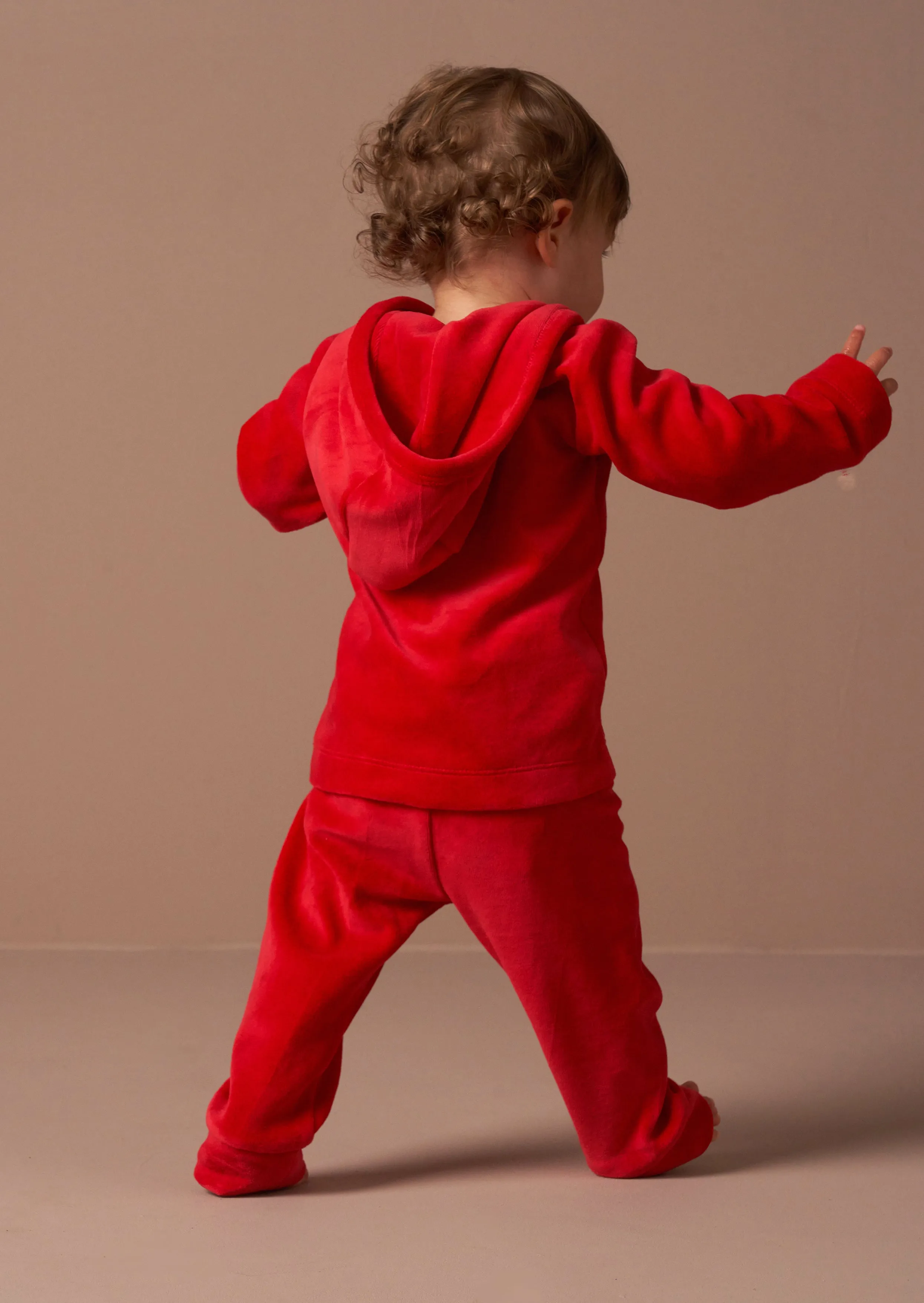 Rune Red Santa Baby Velour Set