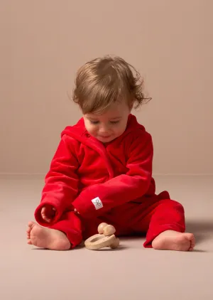 Rune Red Santa Baby Velour Set