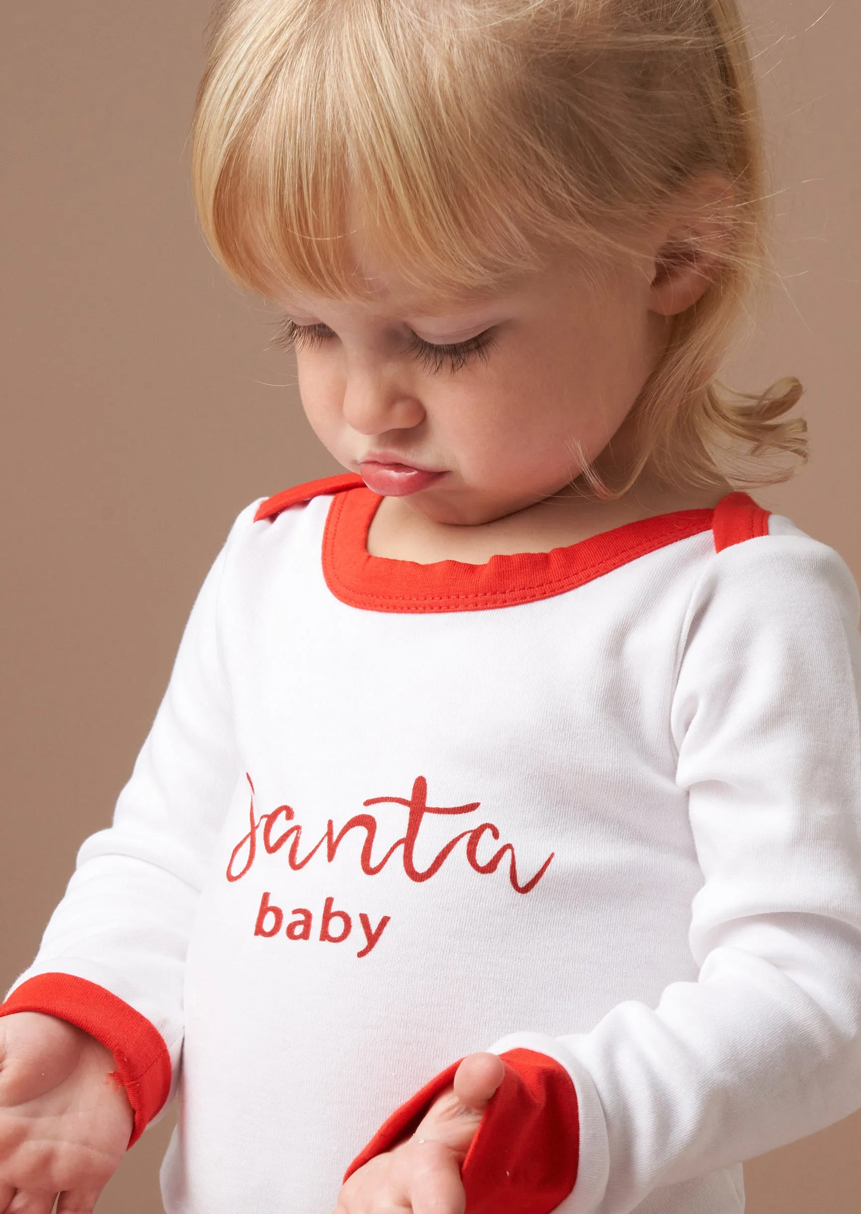 Rune Red Santa Baby Velour Set