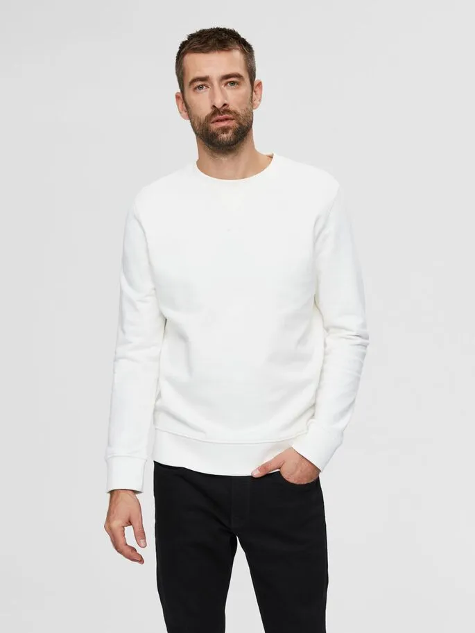 Selected Homme REGULAR FIT ORGANIC COTTON 340G - SWEATSHIRT