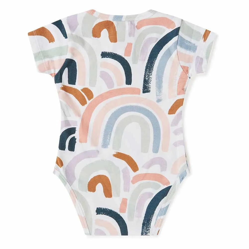 Snuggle Hunny - Rainbow Baby Short Sleeve Organic Bodysuit