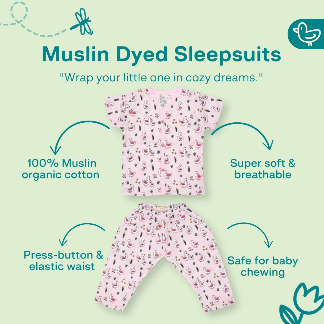 Swan Lake - Muslin Sleep Suit for babies and kids (Unisex)