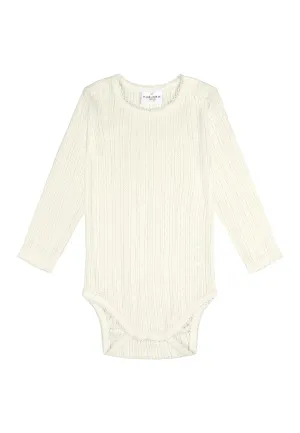 The Giliad Long-Sleeve Bodysuit - Swan - BABY