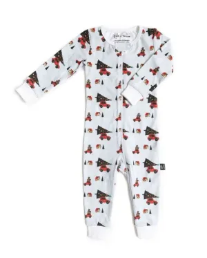 The Holiday Cheer Pajama Romper - BABY