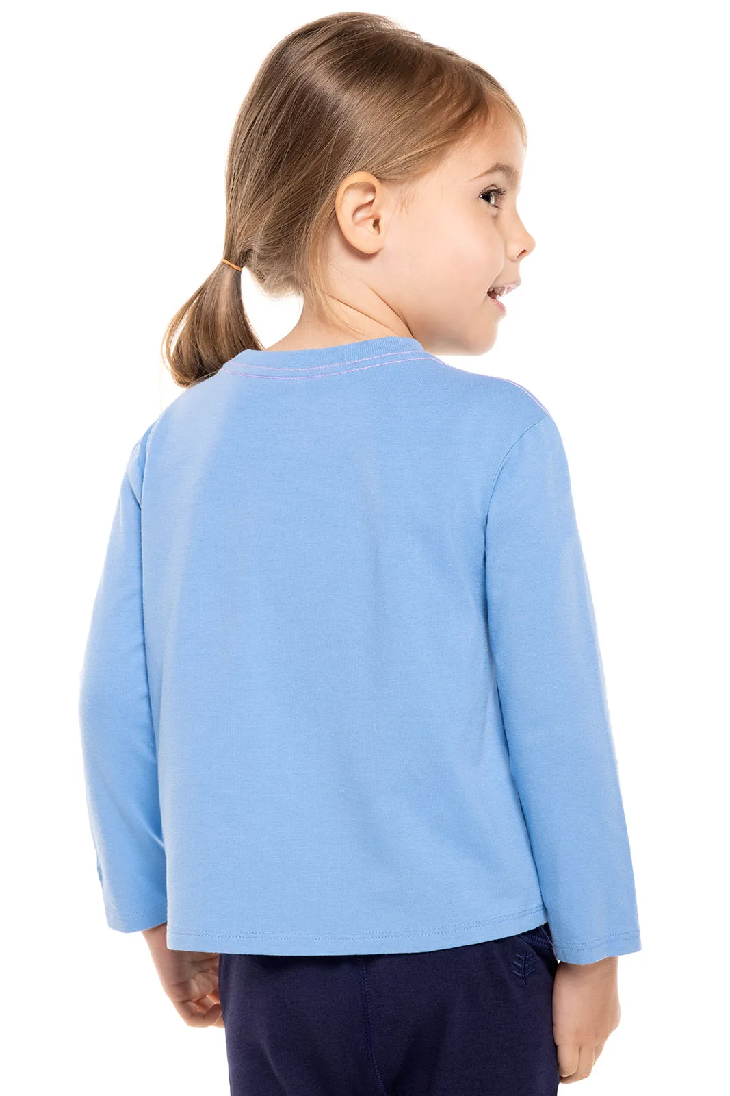 Toddler Coco Plum Everyday Long Sleeve Graphic T-Shirt  |  Clear Sky Blue