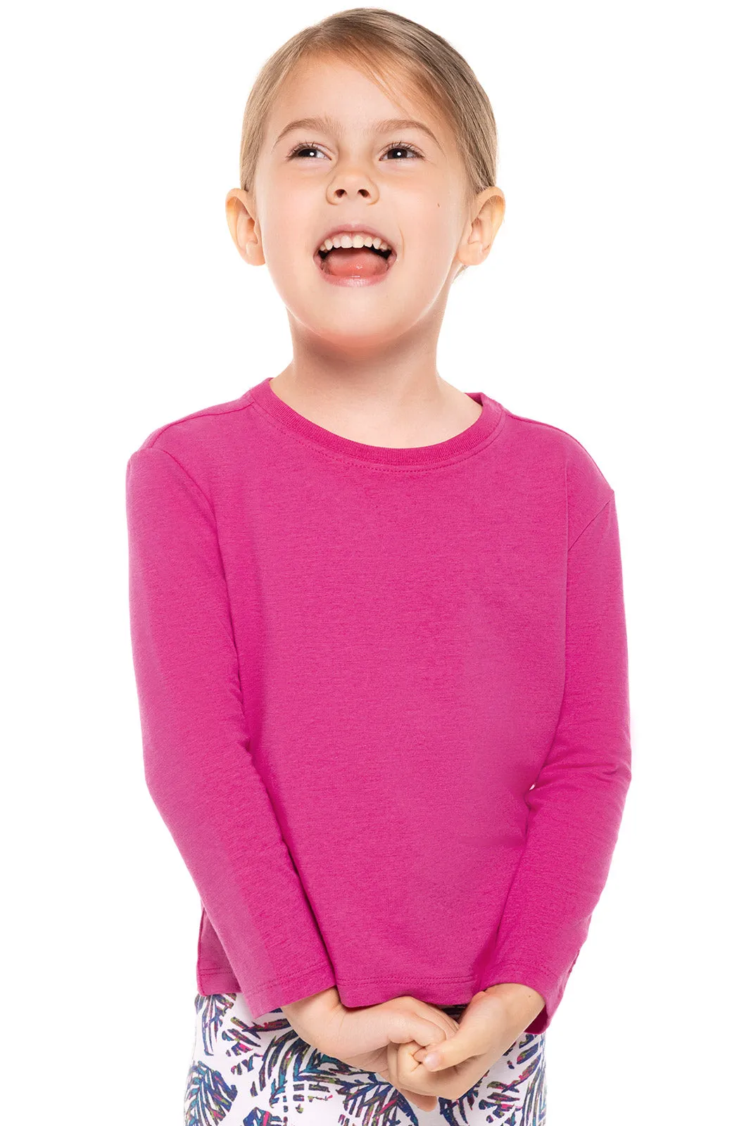 Toddler Coco Plum Everyday Long Sleeve T-Shirt  |  Magnolia Pink