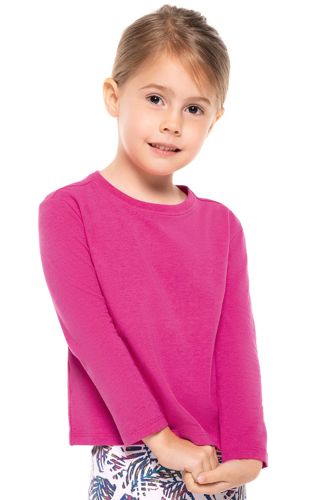 Toddler Coco Plum Everyday Long Sleeve T-Shirt  |  Magnolia Pink