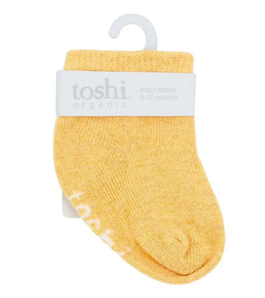 Toshi Organic Ankle Socks Dreamtime Butternut