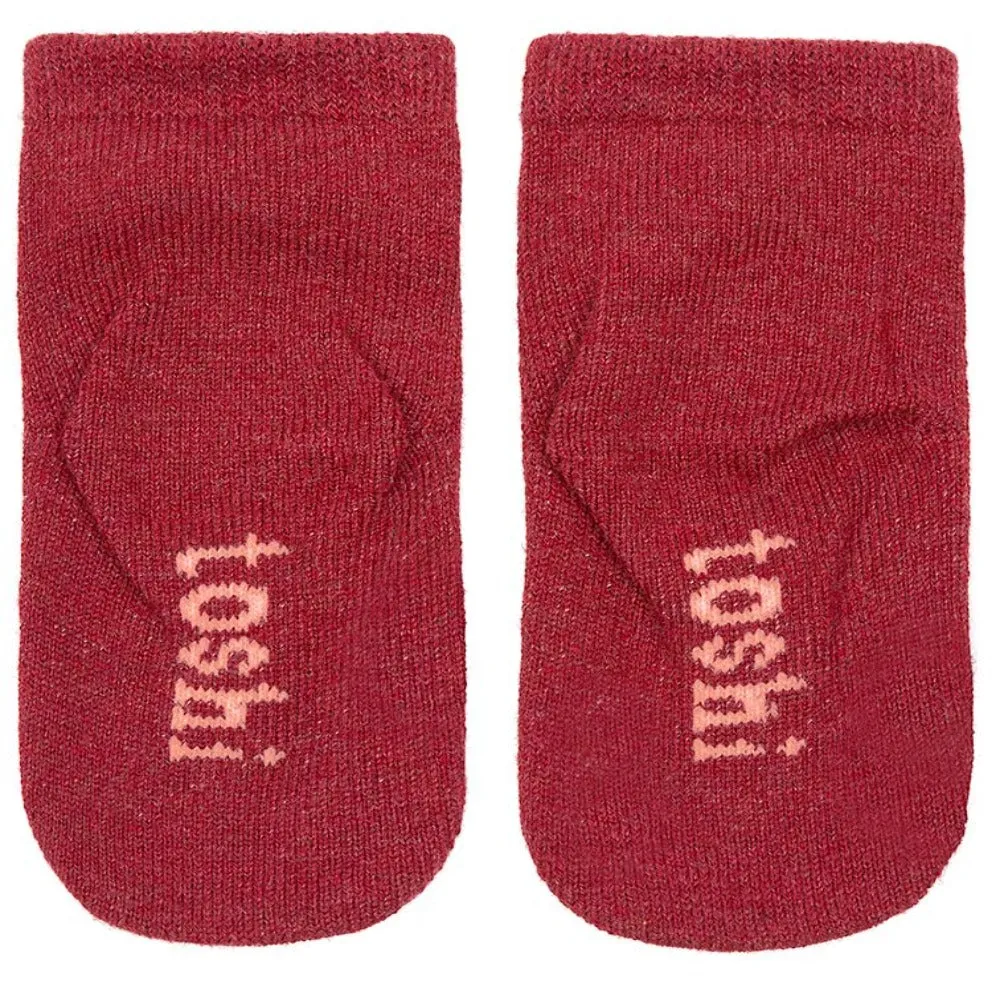 Toshi Organic Ankle Socks Dreamtime Rosewood