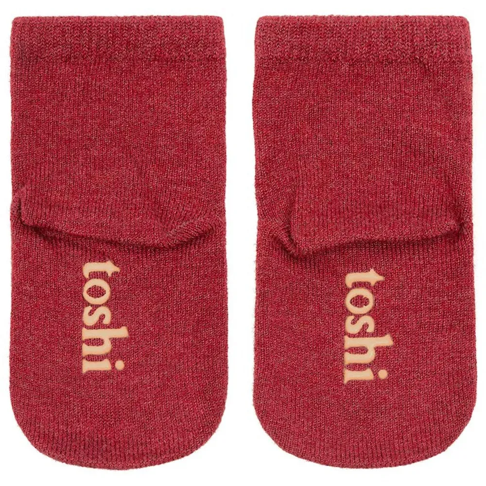 Toshi Organic Ankle Socks Dreamtime Rosewood