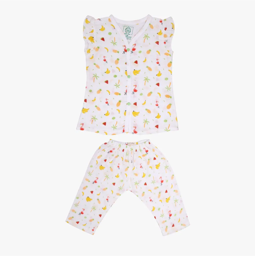 Tropical - Muslin Sleep Suit Girls