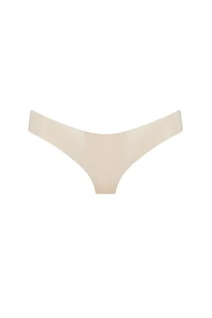 White Ivory Latex Cheeky Brief