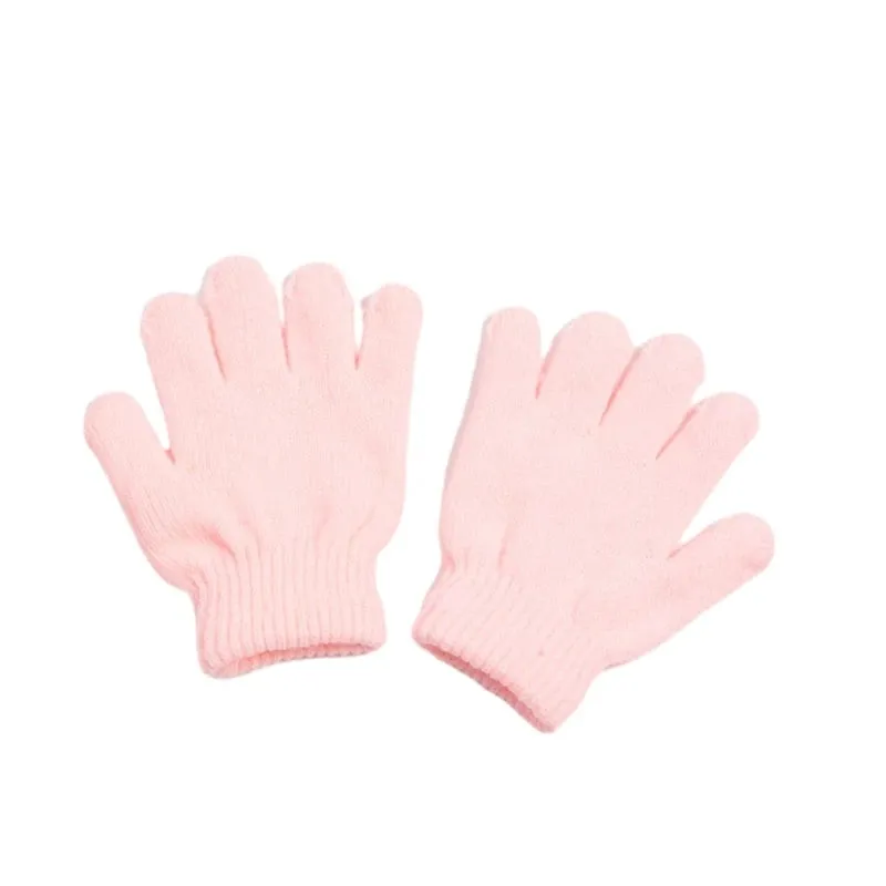 Winter Knitted Children's Gloves Full Finger Boy Girl Glove Warm Thick Kids Gloves Baby Gloves Candy Color Cotton Mittens