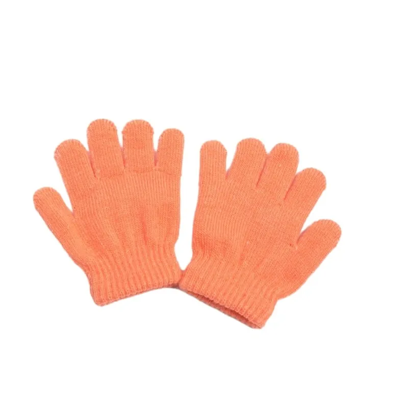 Winter Knitted Children's Gloves Full Finger Boy Girl Glove Warm Thick Kids Gloves Baby Gloves Candy Color Cotton Mittens