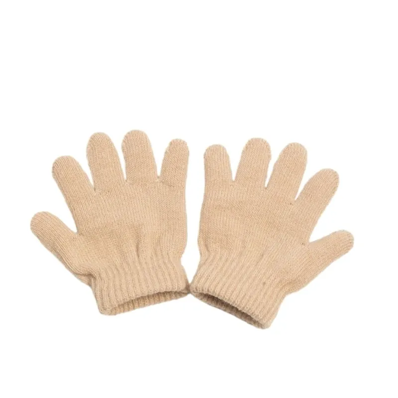 Winter Knitted Children's Gloves Full Finger Boy Girl Glove Warm Thick Kids Gloves Baby Gloves Candy Color Cotton Mittens