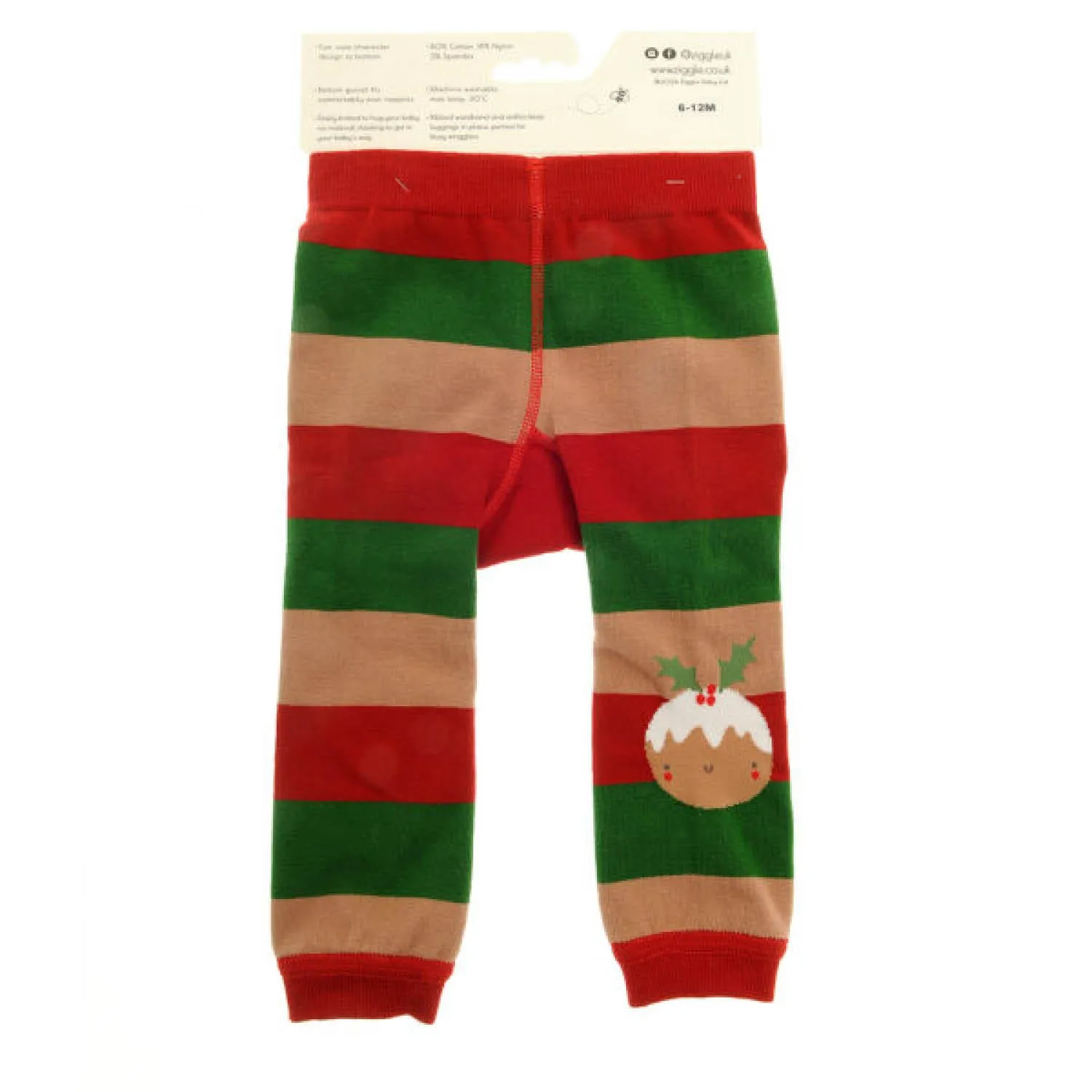 Ziggle Baby 6-12 Months Christmas Pudding Leggings & Socks Set